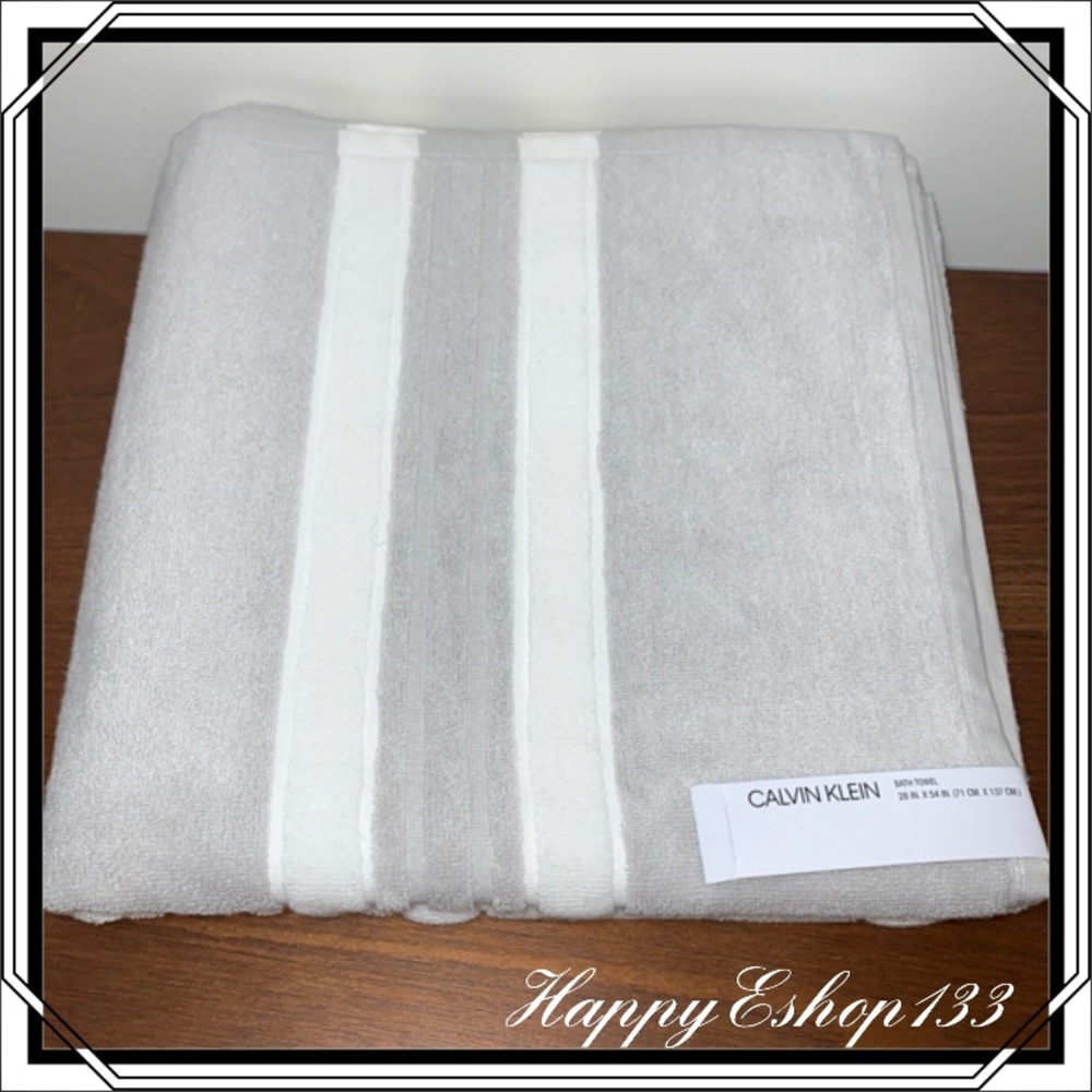 Calvin Klein 100% Cotton Bath Towel, 28” x 54”